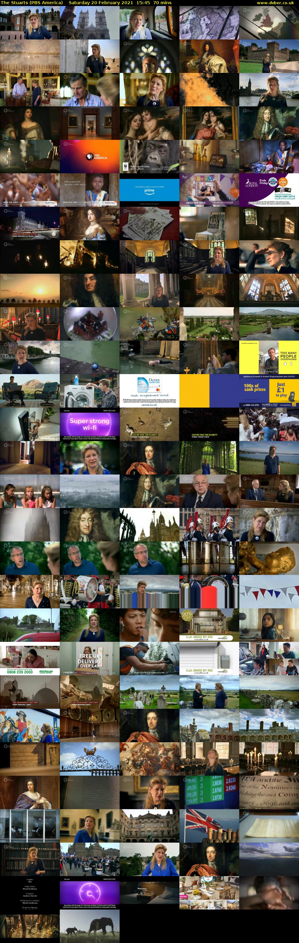 The Stuarts (PBS America) Saturday 20 February 2021 15:45 - 16:55