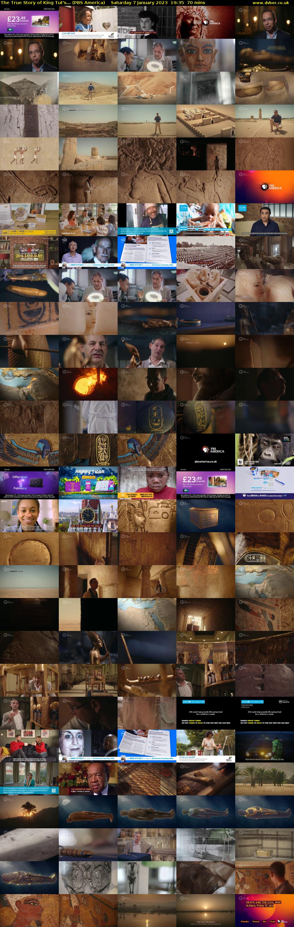 The True Story of King Tut's... (PBS America) Saturday 7 January 2023 19:35 - 20:45