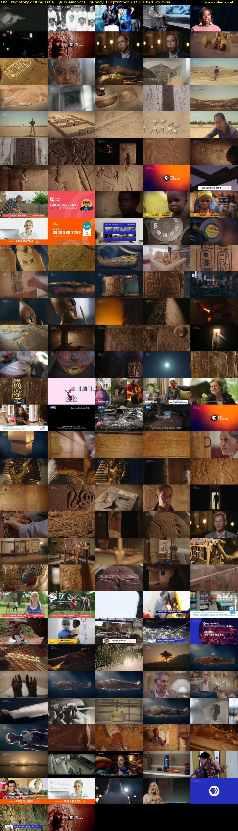 The True Story of King Tut's... (PBS America) Sunday 3 September 2023 13:40 - 14:55
