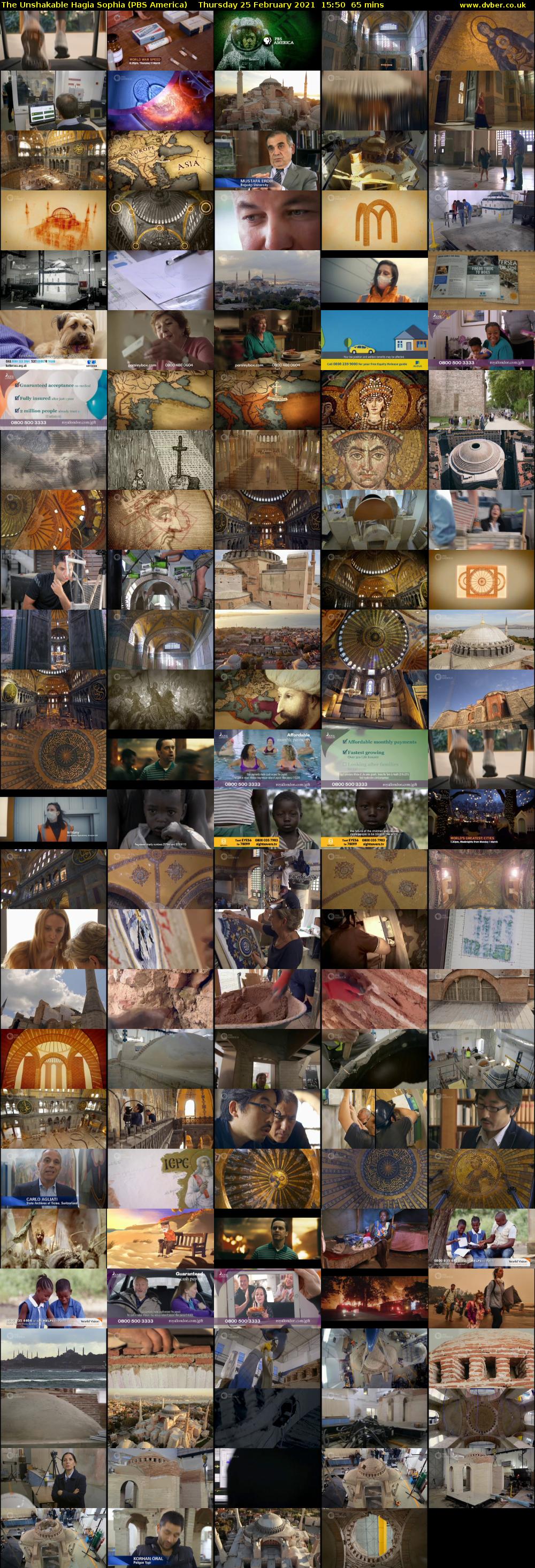 The Unshakable Hagia Sophia (PBS America) Thursday 25 February 2021 15:50 - 16:55