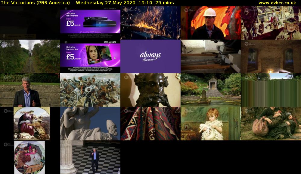 The Victorians (PBS America) Wednesday 27 May 2020 19:10 - 20:25