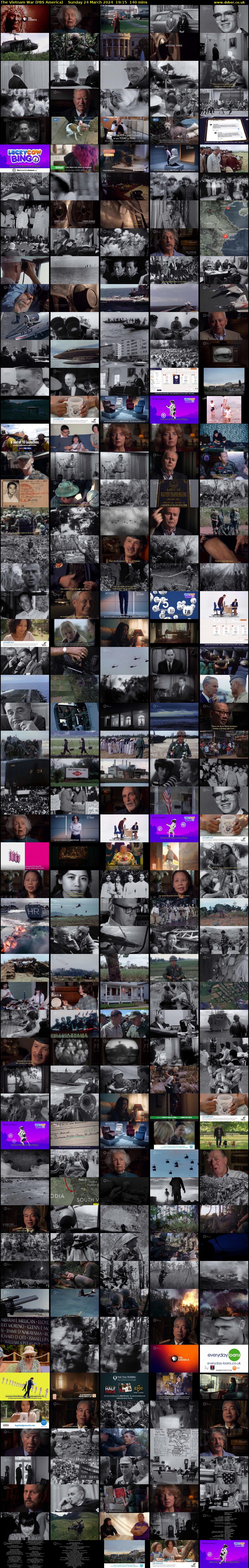 The Vietnam War (PBS America) Sunday 24 March 2024 19:15 - 21:35