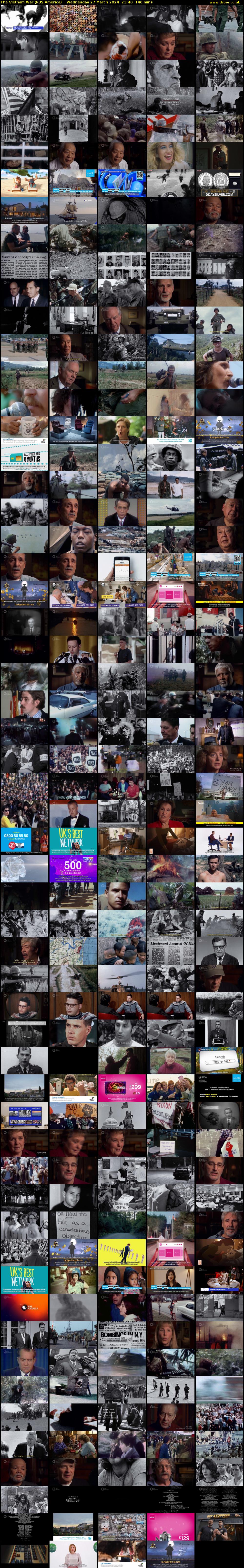 The Vietnam War (PBS America) Wednesday 27 March 2024 21:40 - 00:00