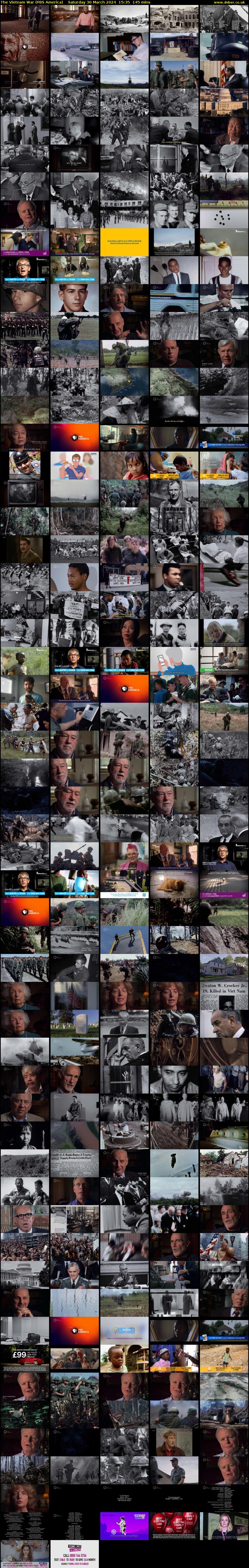 The Vietnam War (PBS America) Saturday 30 March 2024 15:35 - 18:00