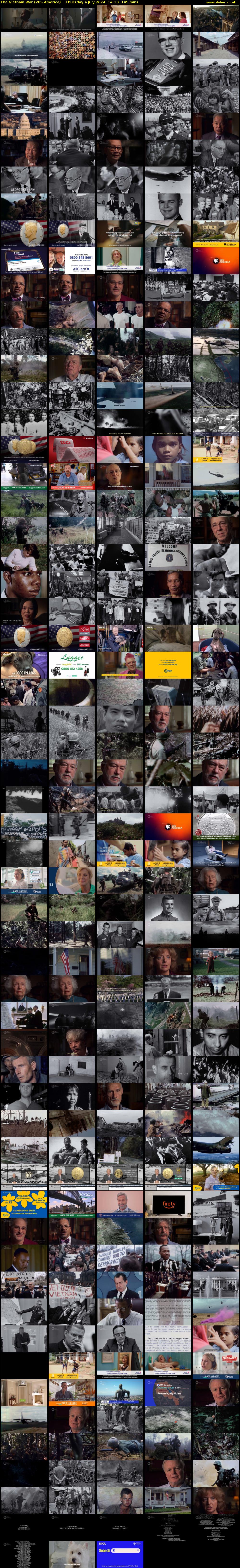The Vietnam War (PBS America) Thursday 4 July 2024 14:10 - 16:35