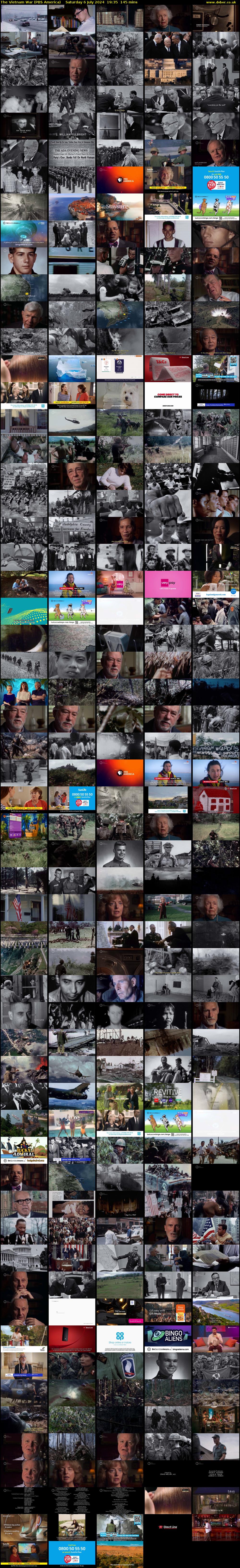 The Vietnam War (PBS America) Saturday 6 July 2024 19:35 - 22:00