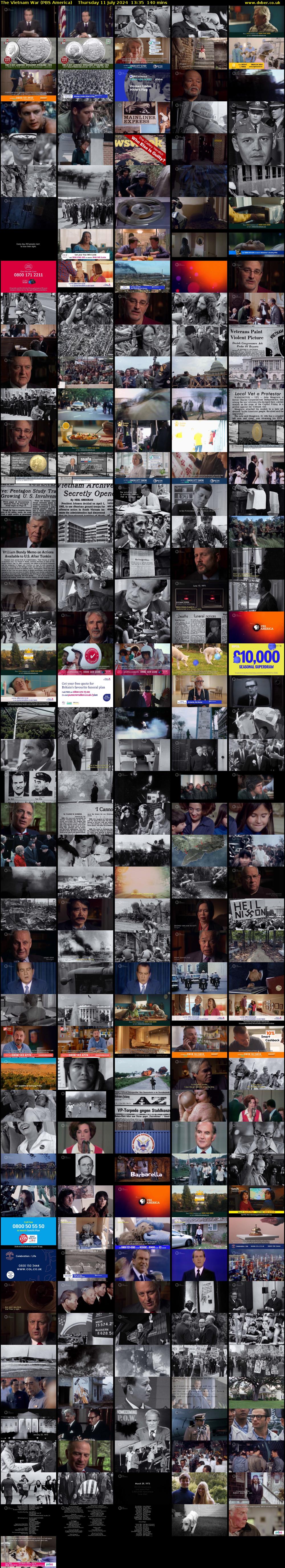 The Vietnam War (PBS America) Thursday 11 July 2024 13:35 - 15:55