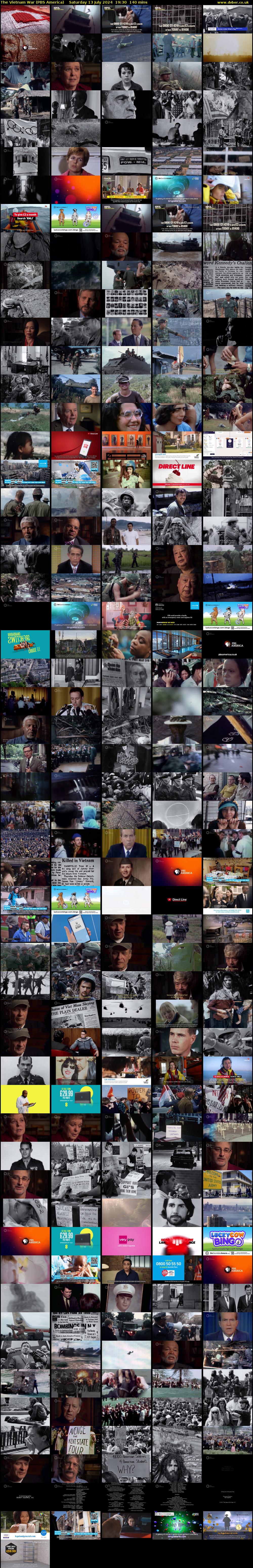 The Vietnam War (PBS America) Saturday 13 July 2024 19:30 - 21:50