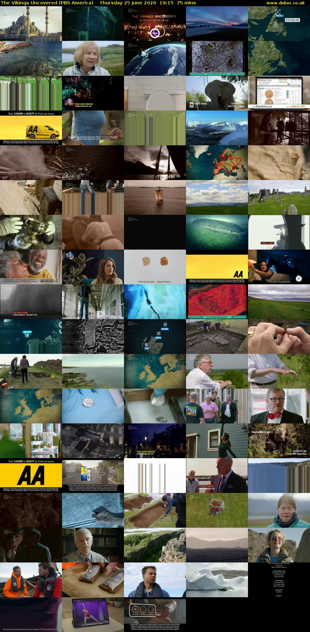 The Vikings Uncovered (PBS America) Thursday 25 June 2020 19:15 - 20:30