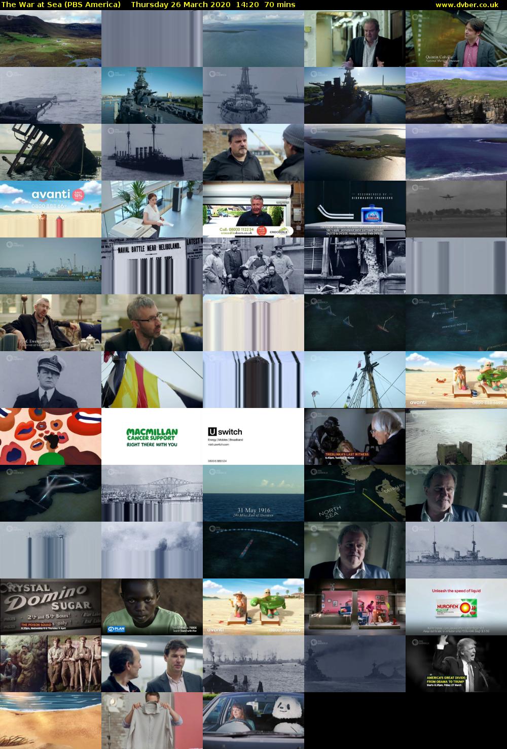 The War at Sea (PBS America) Thursday 26 March 2020 14:20 - 15:30