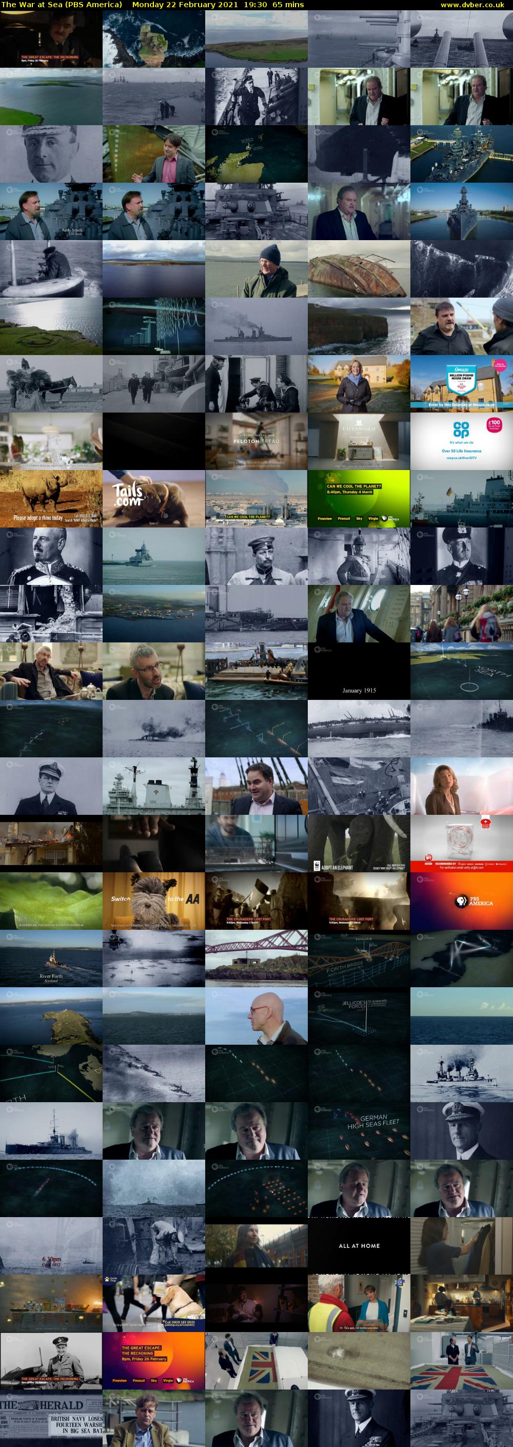 The War at Sea (PBS America) Monday 22 February 2021 19:30 - 20:35