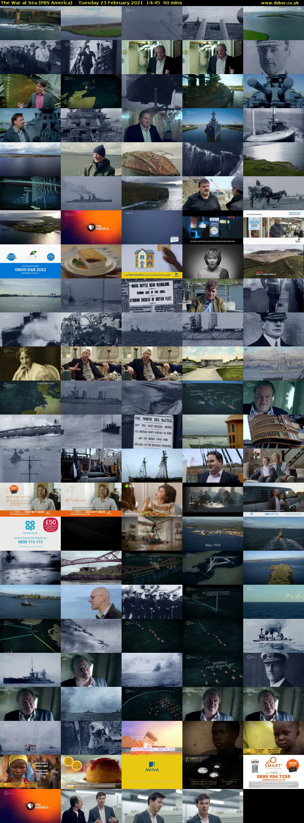 The War at Sea (PBS America) Tuesday 23 February 2021 14:45 - 15:45