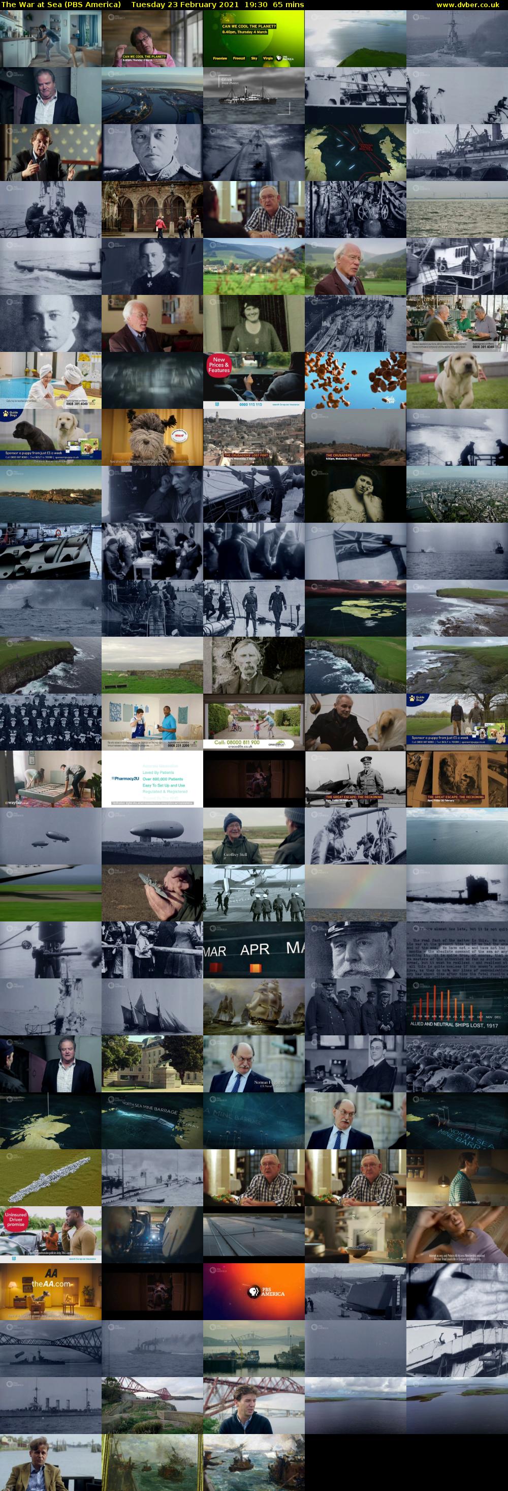 The War at Sea (PBS America) Tuesday 23 February 2021 19:30 - 20:35