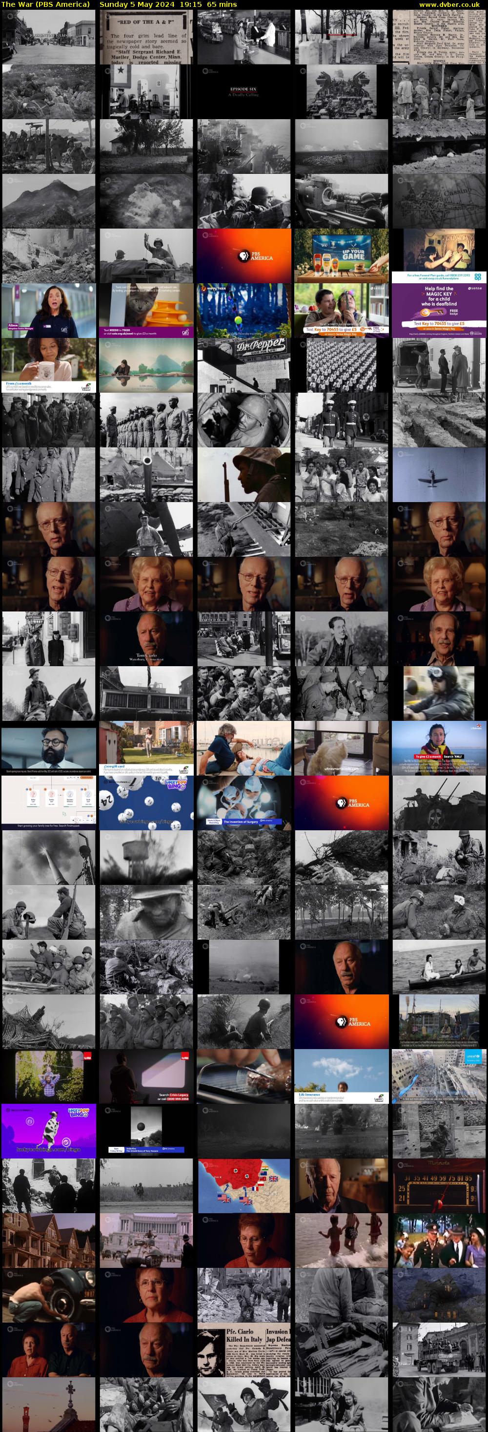 The War (PBS America) Sunday 5 May 2024 19:15 - 20:20