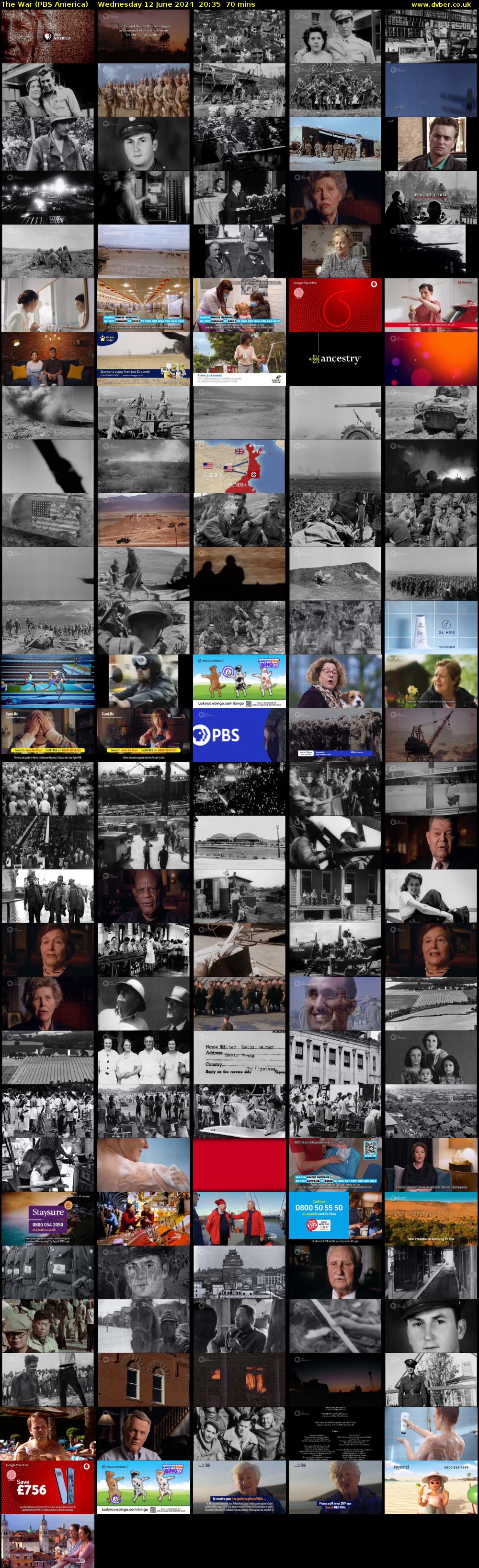The War (PBS America) Wednesday 12 June 2024 20:35 - 21:45