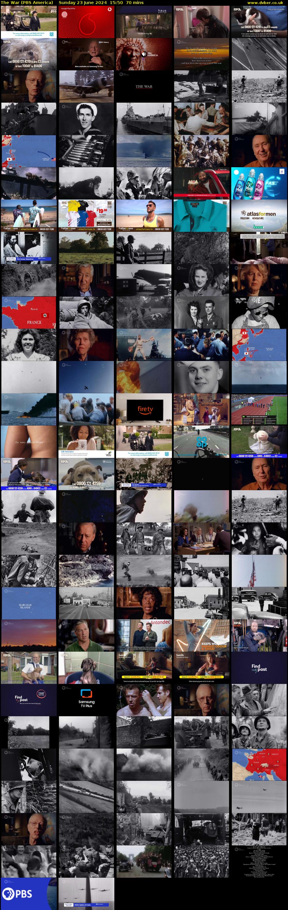 The War (PBS America) Sunday 23 June 2024 15:50 - 17:00