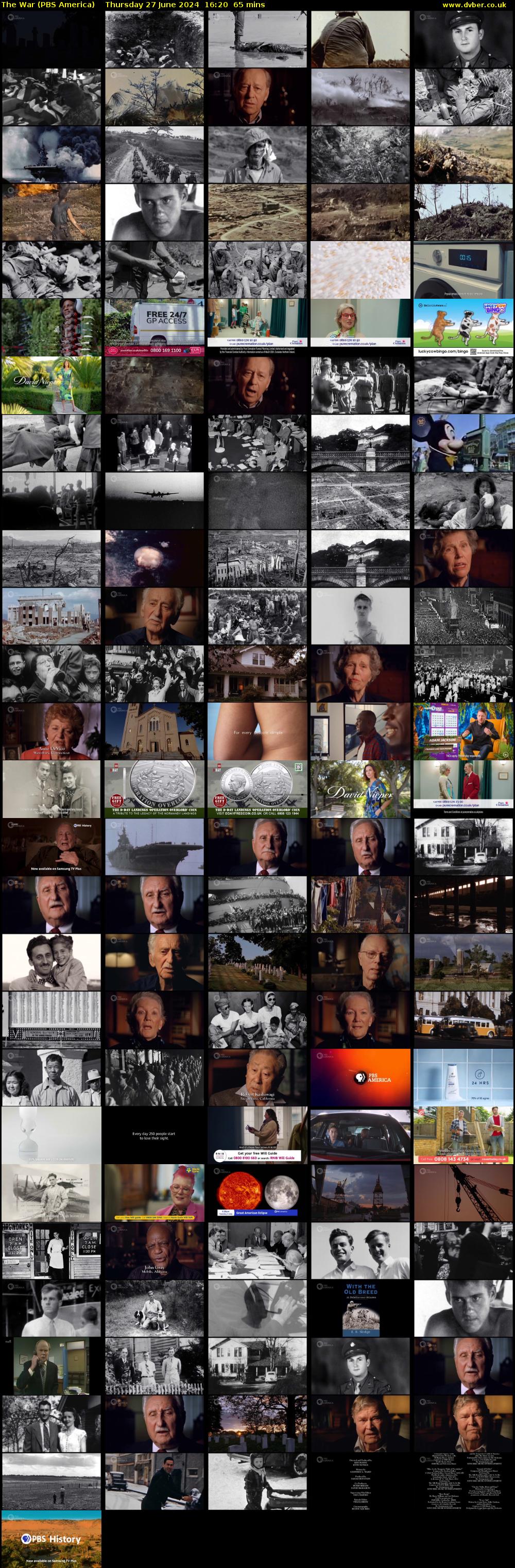 The War (PBS America) Thursday 27 June 2024 16:20 - 17:25