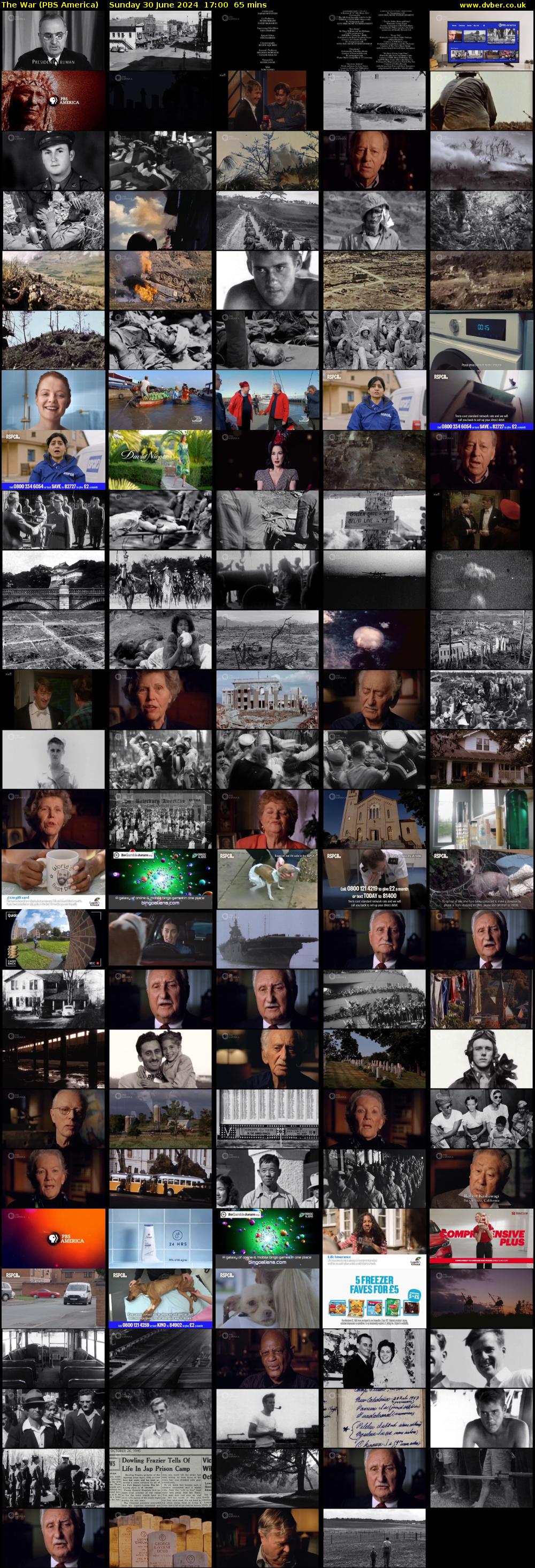 The War (PBS America) Sunday 30 June 2024 17:00 - 18:05
