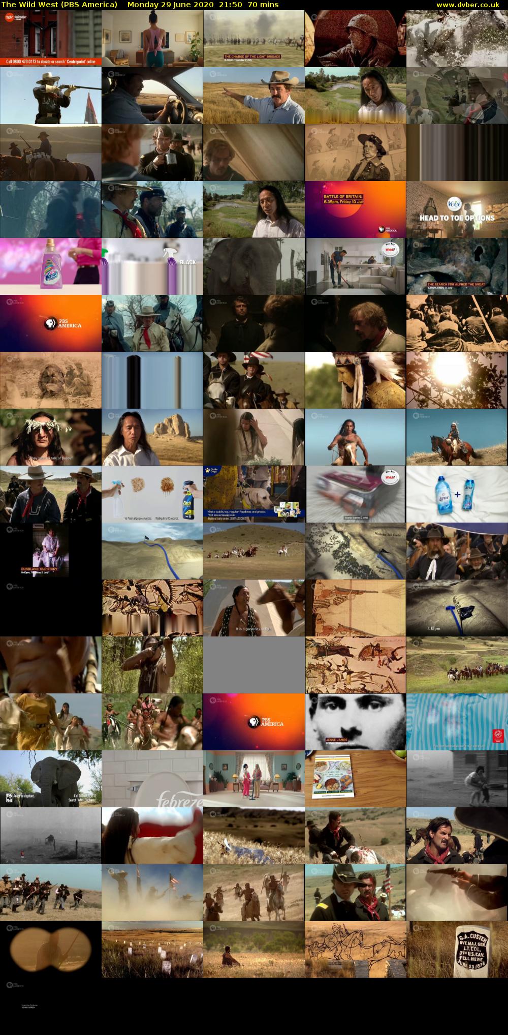 The Wild West (PBS America) Monday 29 June 2020 21:50 - 23:00