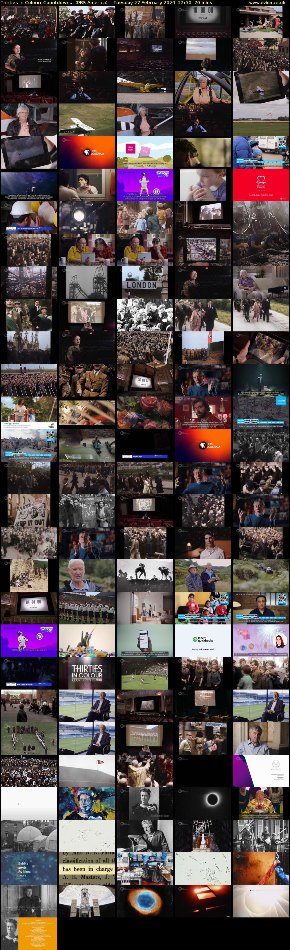Thirties in Colour: Countdown... (PBS America) Tuesday 27 February 2024 22:50 - 00:00