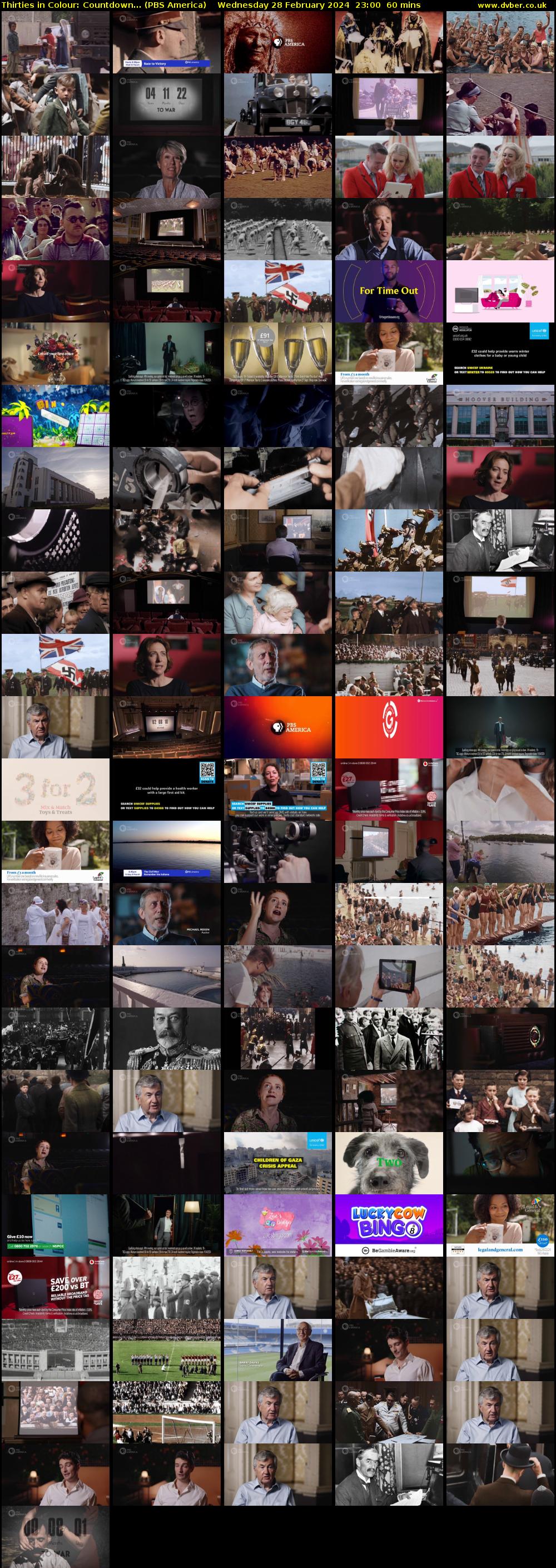 Thirties in Colour: Countdown... (PBS America) Wednesday 28 February 2024 23:00 - 00:00
