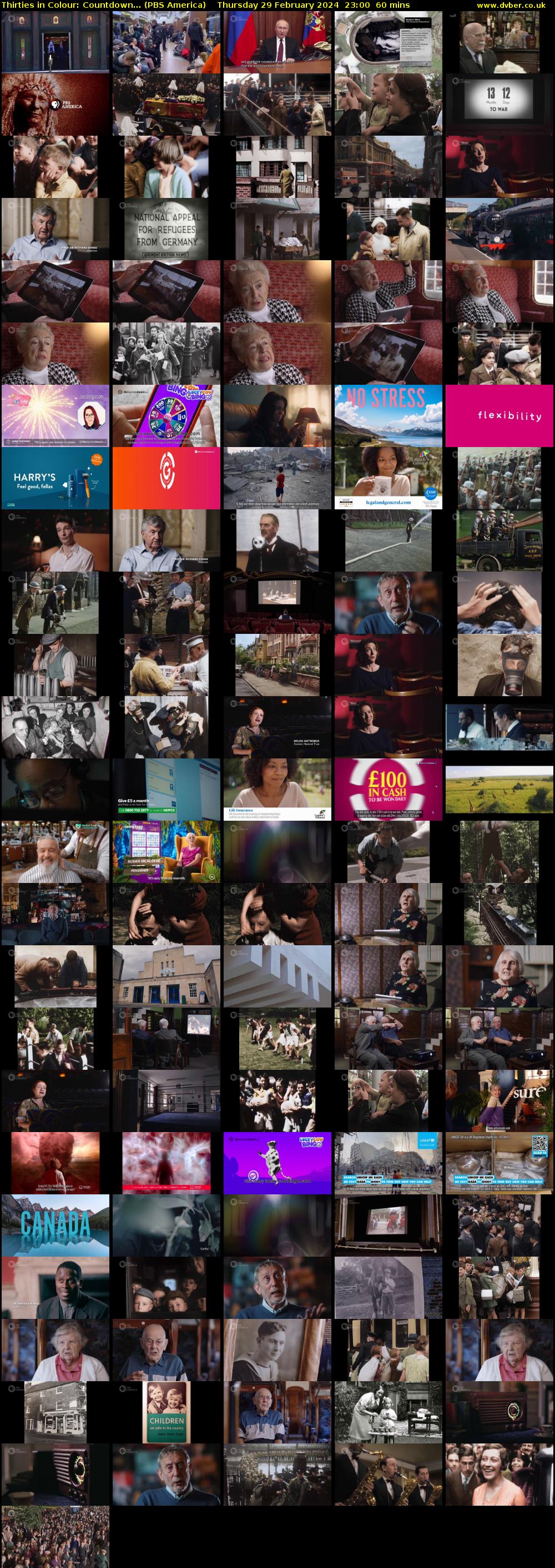 Thirties in Colour: Countdown... (PBS America) Thursday 29 February 2024 23:00 - 00:00