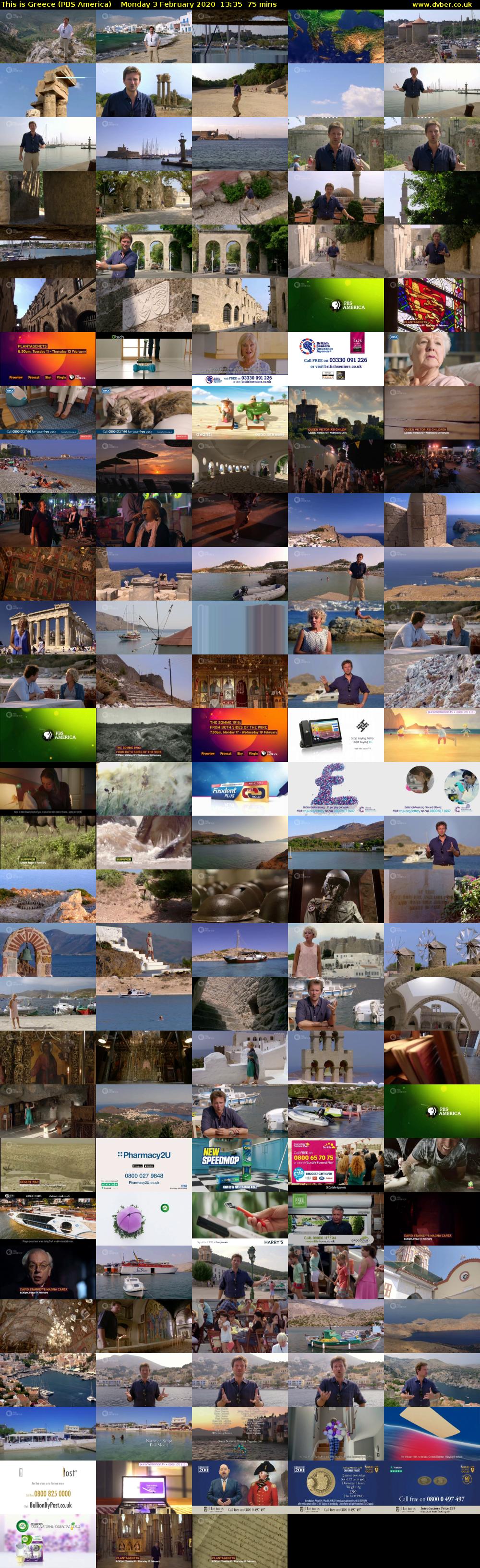 This is Greece (PBS America) Monday 3 February 2020 13:35 - 14:50