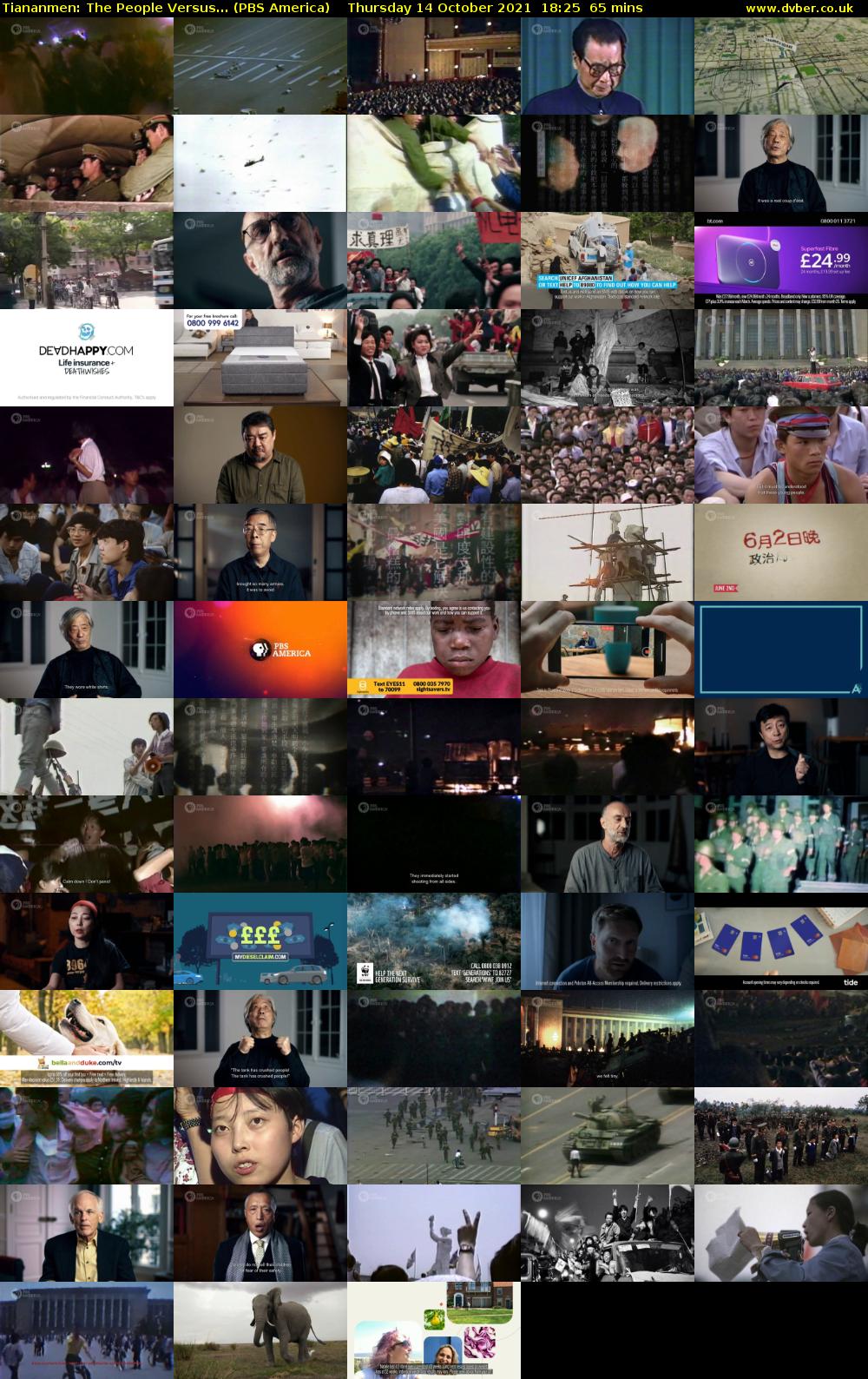 Tiananmen: The People Versus... (PBS America) Thursday 14 October 2021 18:25 - 19:30