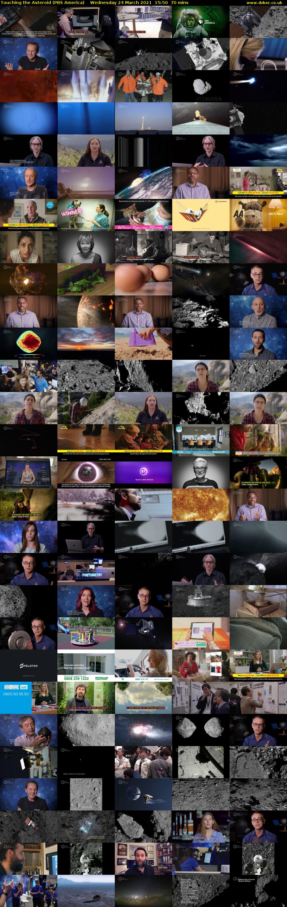 Touching the Asteroid (PBS America) Wednesday 24 March 2021 15:50 - 17:00