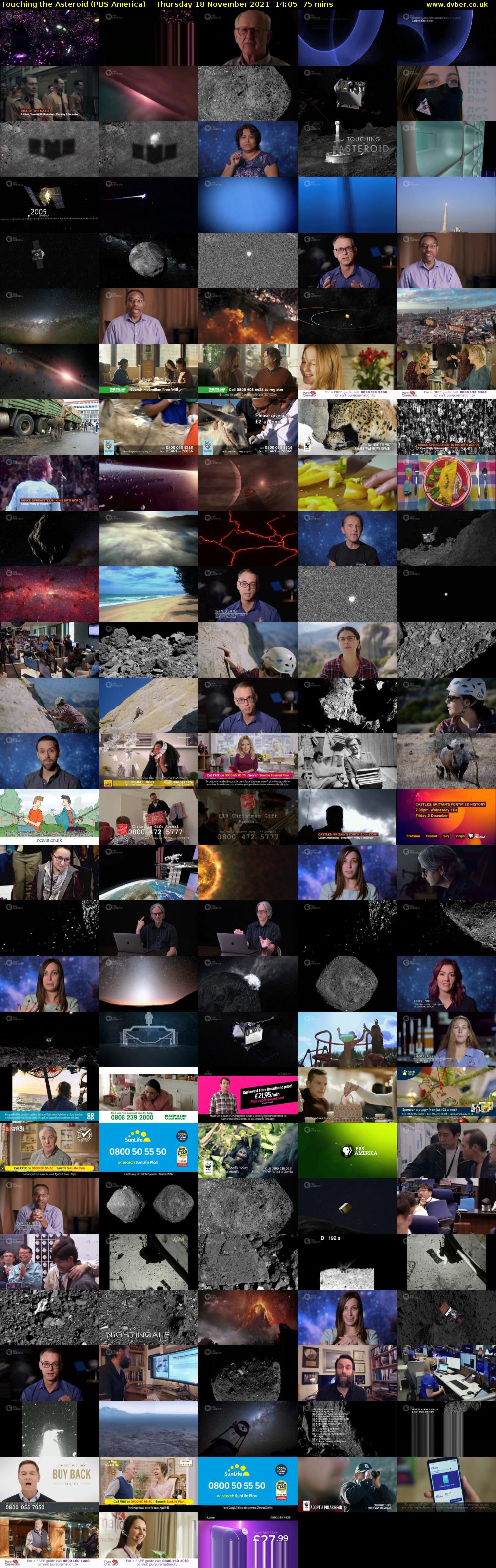 Touching the Asteroid (PBS America) Thursday 18 November 2021 14:05 - 15:20