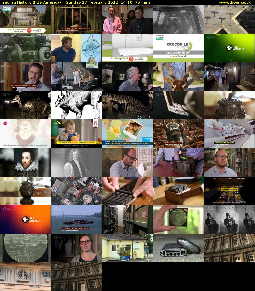 Trading History (PBS America) Sunday 27 February 2022 14:10 - 15:20