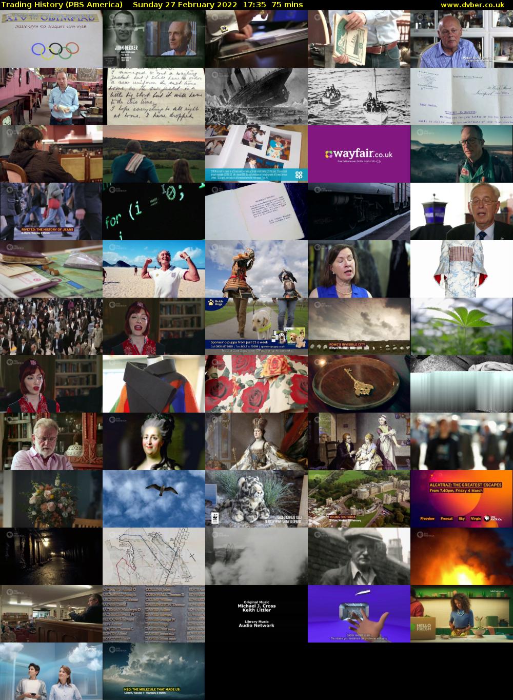Trading History (PBS America) Sunday 27 February 2022 17:35 - 18:50