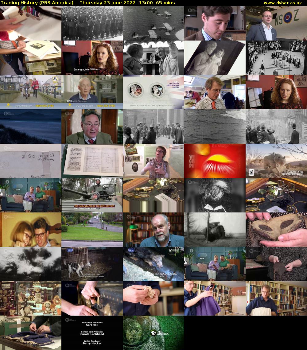 Trading History (PBS America) Thursday 23 June 2022 13:00 - 14:05