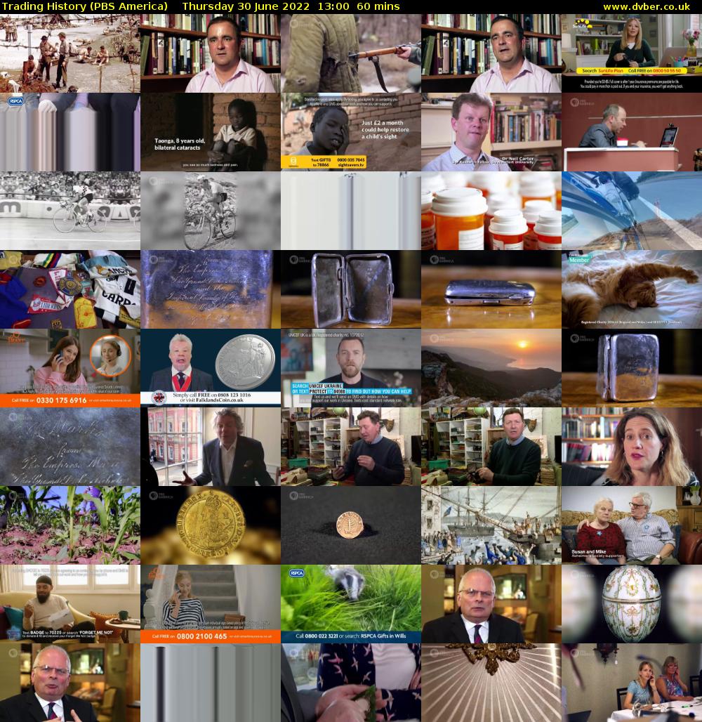 Trading History (PBS America) Thursday 30 June 2022 13:00 - 14:00