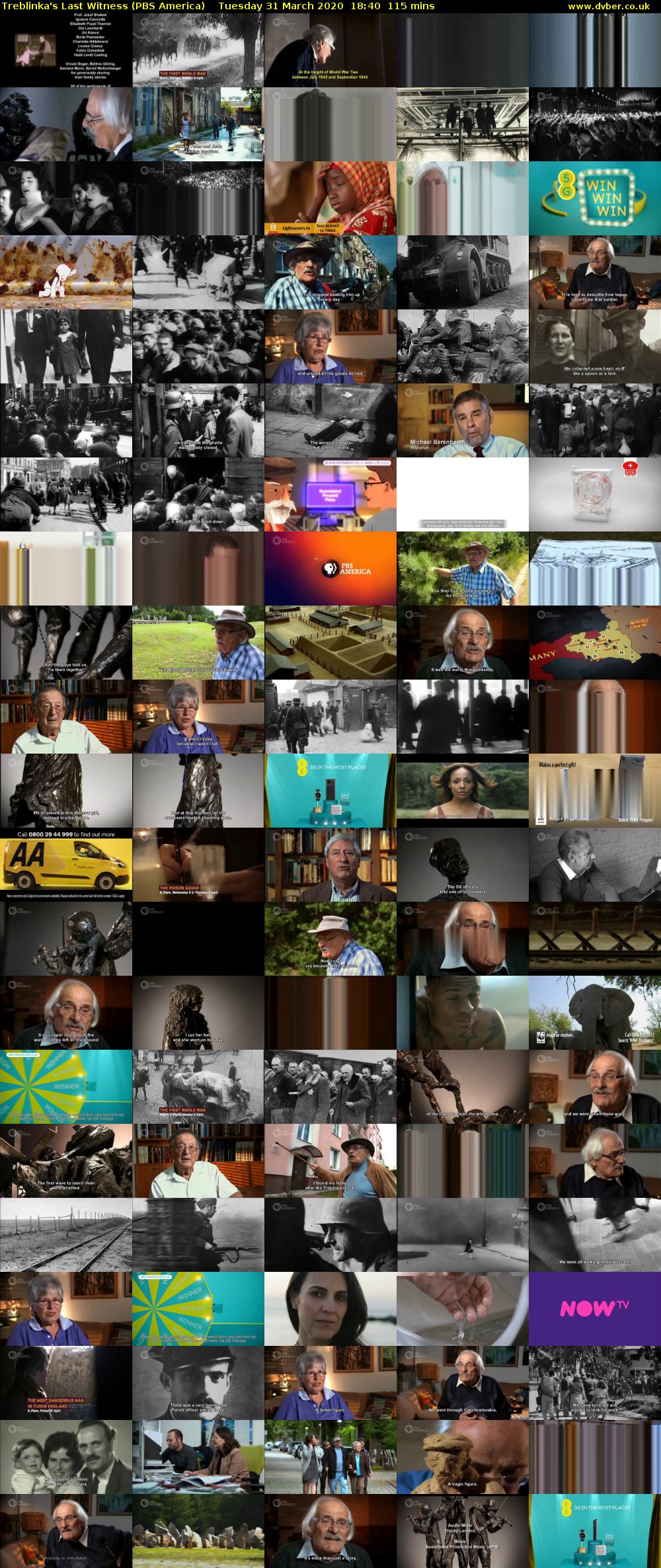 Treblinka's Last Witness (PBS America) Tuesday 31 March 2020 18:40 - 20:35