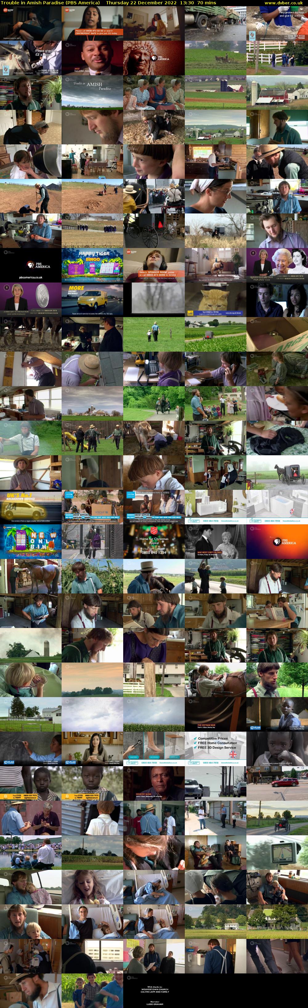 Trouble in Amish Paradise (PBS America) Thursday 22 December 2022 13:30 - 14:40