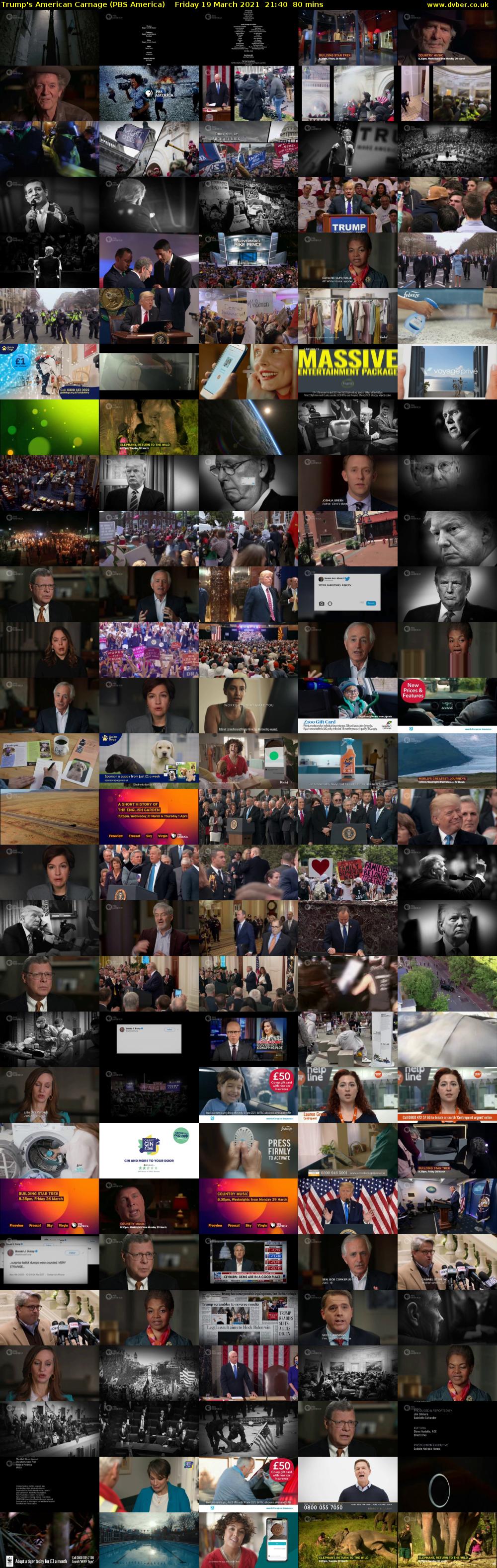 Trump's American Carnage (PBS America) Friday 19 March 2021 21:40 - 23:00