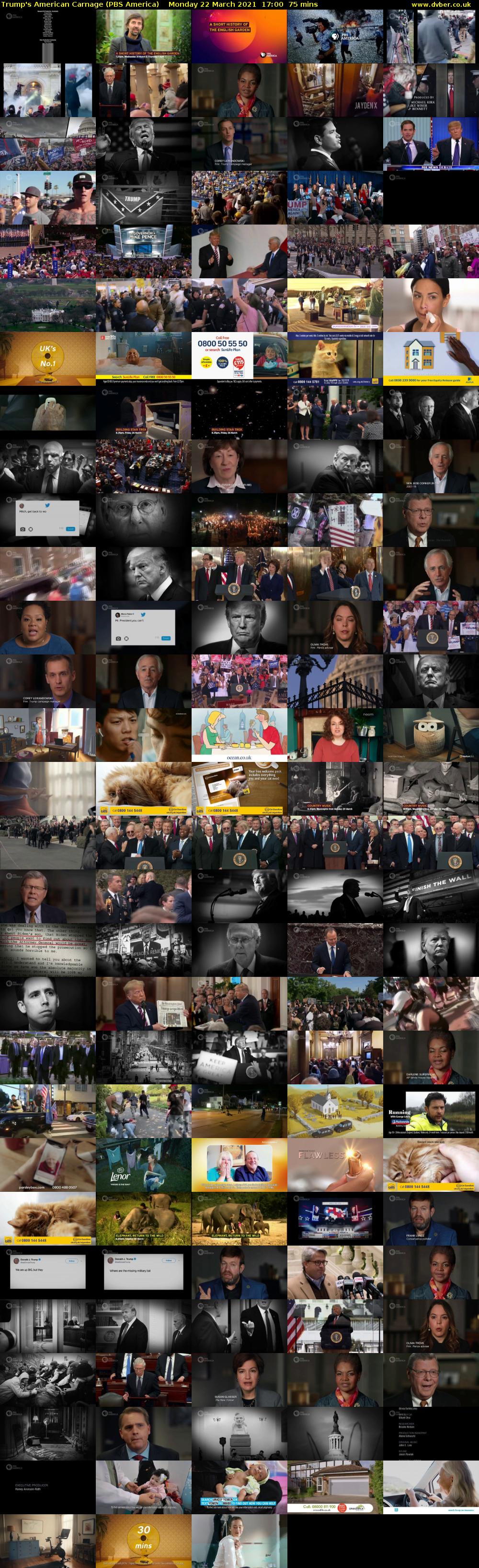 Trump's American Carnage (PBS America) Monday 22 March 2021 17:00 - 18:15