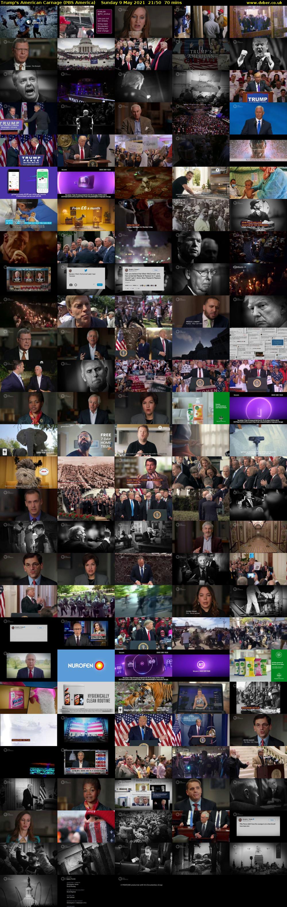 Trump's American Carnage (PBS America) Sunday 9 May 2021 21:50 - 23:00