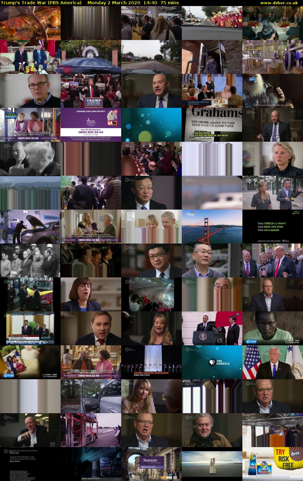 Trump's Trade War (PBS America) Monday 2 March 2020 14:40 - 15:55