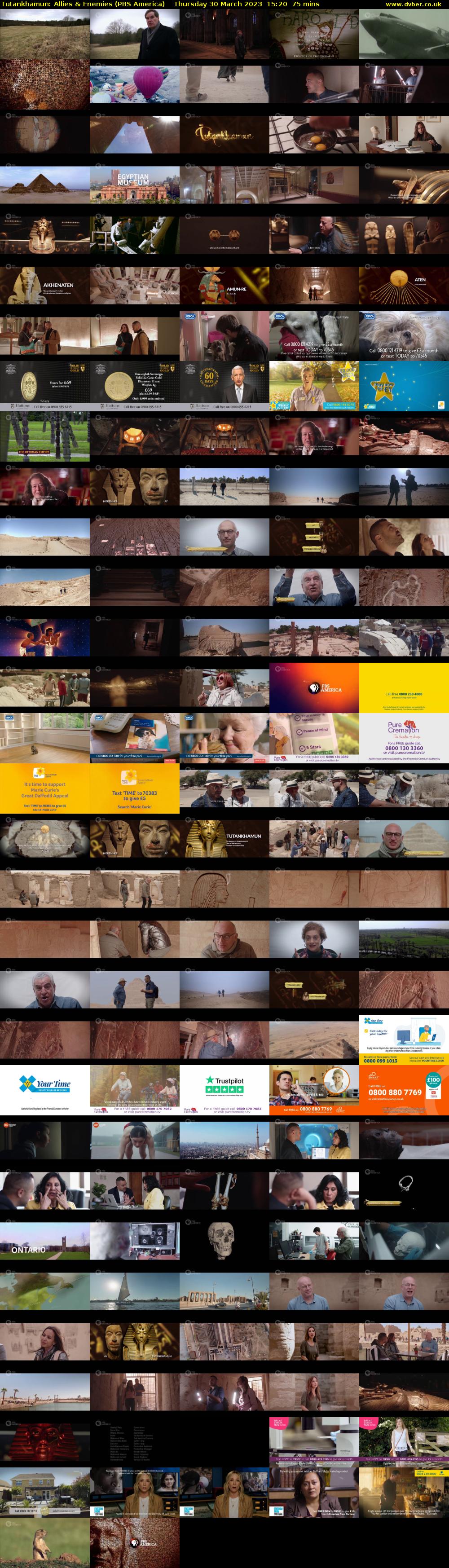 Tutankhamun: Allies & Enemies (PBS America) Thursday 30 March 2023 15:20 - 16:35