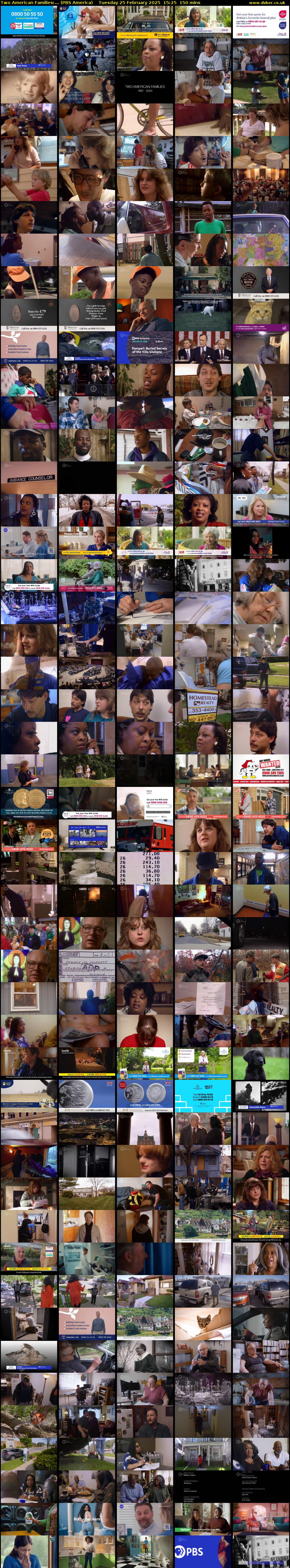 Two American Families:... (PBS America) Tuesday 25 February 2025 15:25 - 17:55