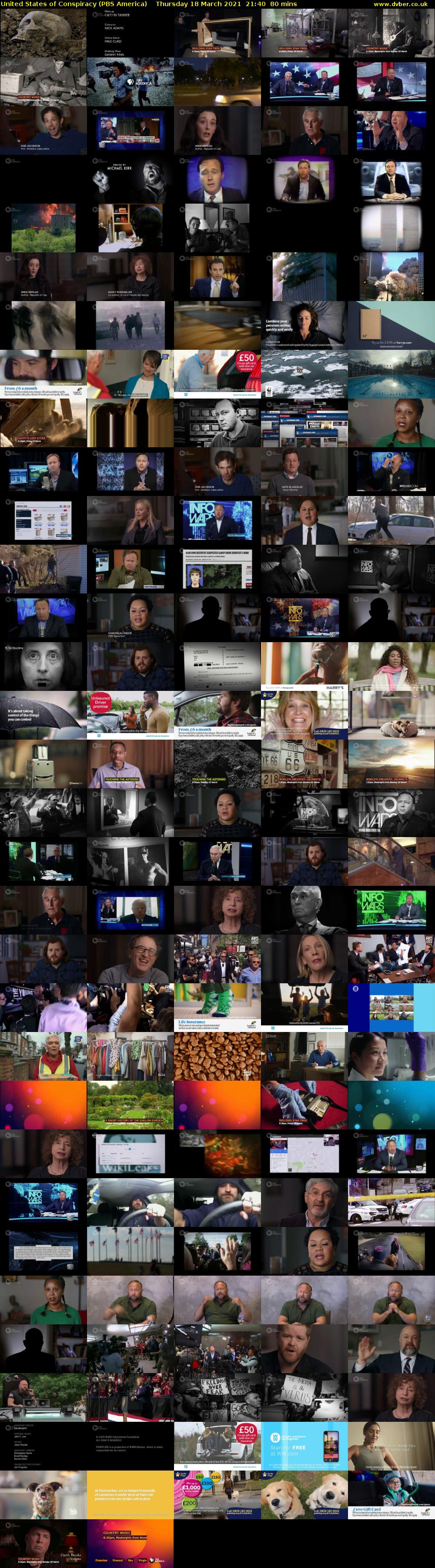 United States of Conspiracy (PBS America) Thursday 18 March 2021 21:40 - 23:00