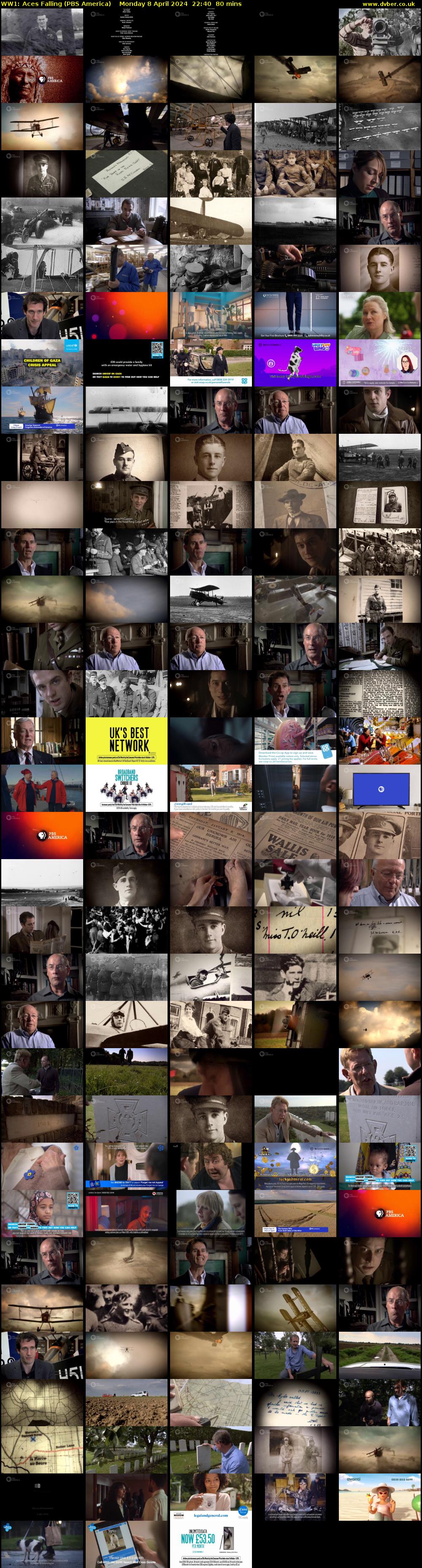 WW1: Aces Falling (PBS America) Monday 8 April 2024 22:40 - 00:00