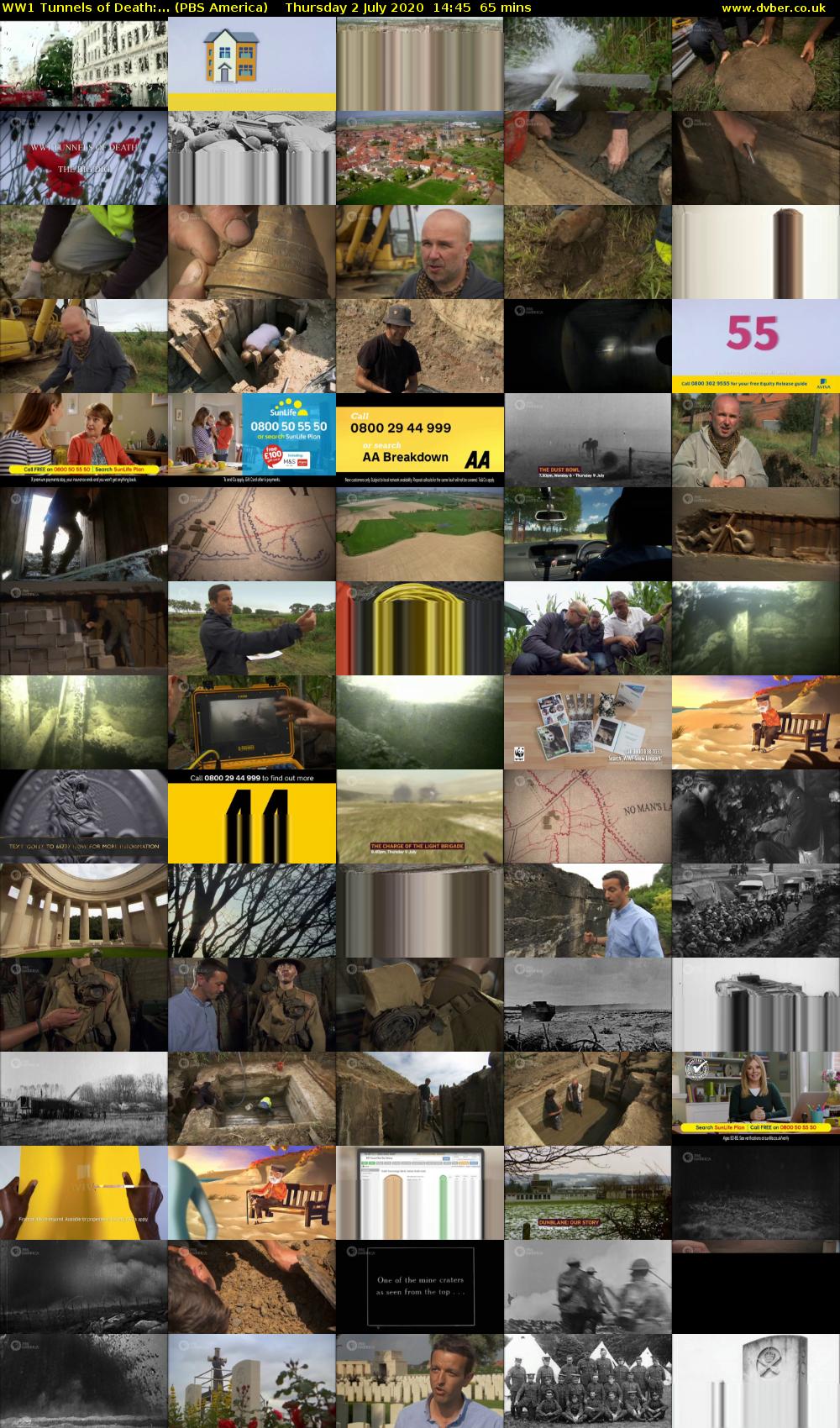 WW1 Tunnels of Death:... (PBS America) Thursday 2 July 2020 14:45 - 15:50