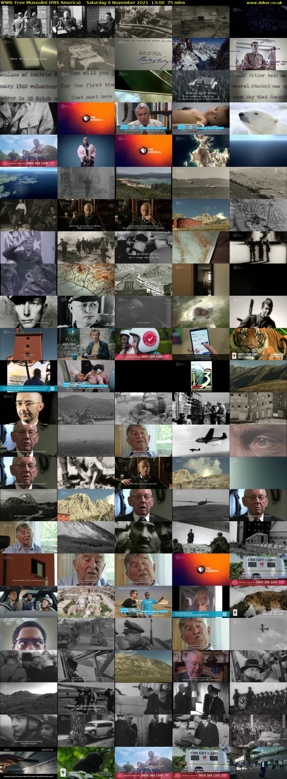 WWII: Free Mussolini (PBS America) Saturday 6 November 2021 13:00 - 14:15