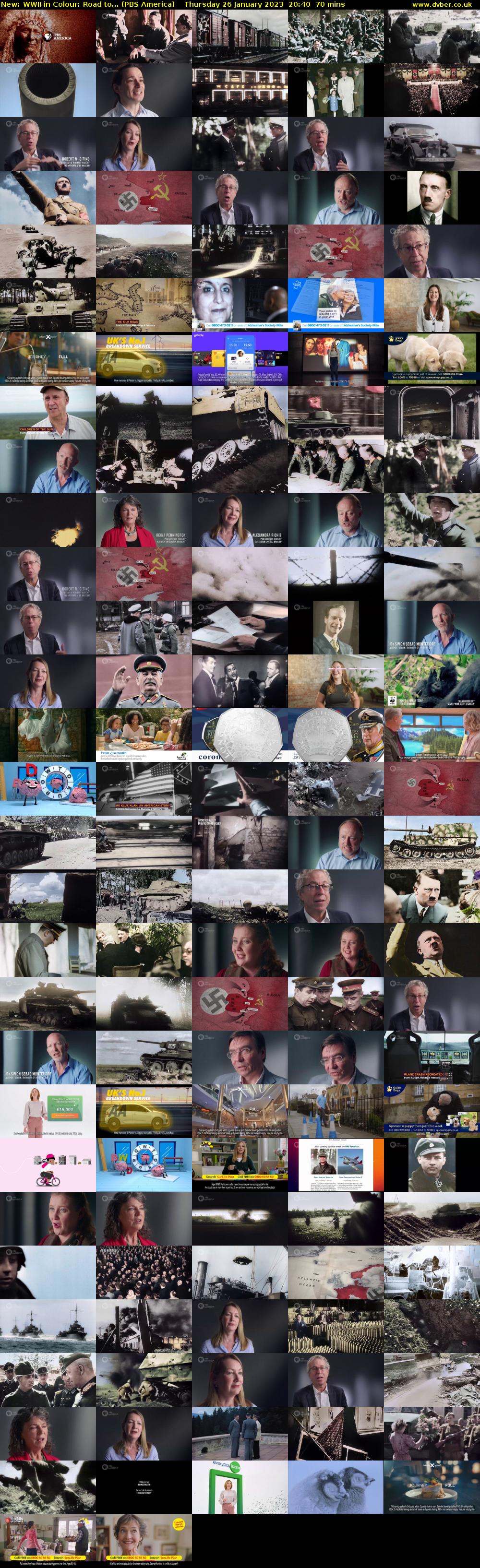 WWII in Colour: Road to... (PBS America) Thursday 26 January 2023 20:40 - 21:50