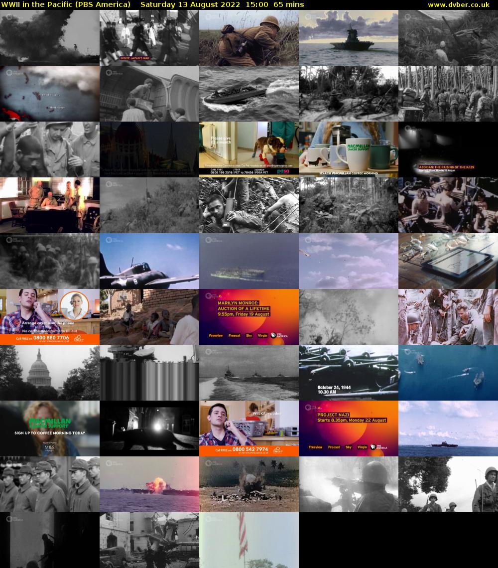 WWII in the Pacific (PBS America) Saturday 13 August 2022 15:00 - 16:05