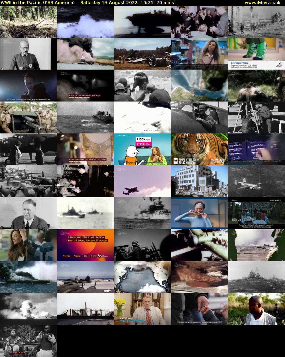 WWII in the Pacific (PBS America) Saturday 13 August 2022 19:25 - 20:35