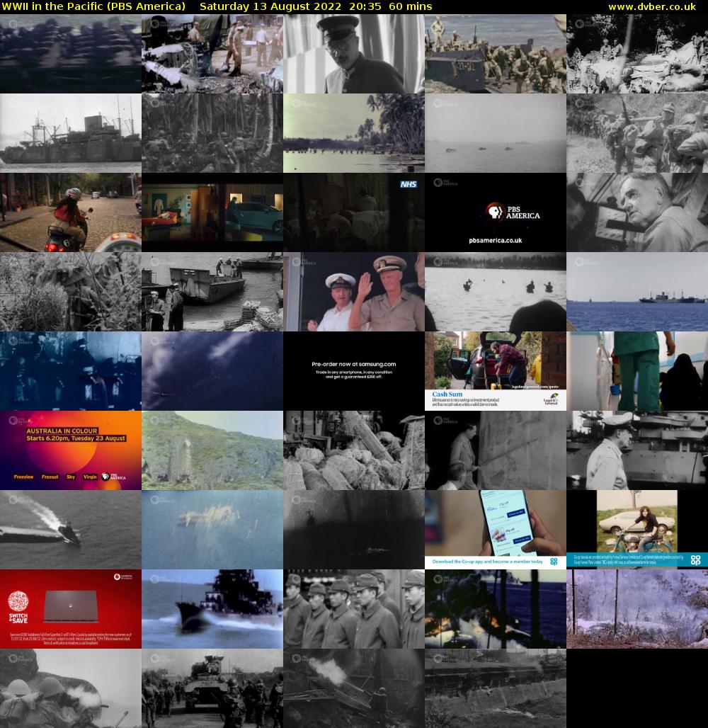 WWII in the Pacific (PBS America) Saturday 13 August 2022 20:35 - 21:35